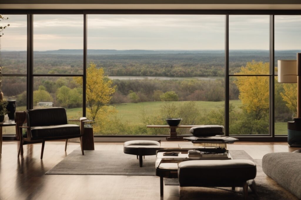home with energy-efficient window film overlooking Huntsville landscape